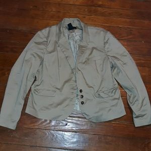 Womens size 18 Tan blazer jacket w/pockets